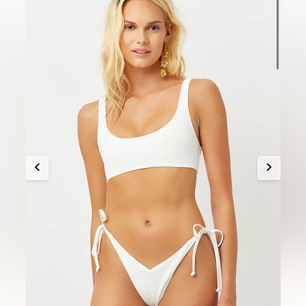 Frankies scoop bikini top and high waisted bottoms S (both)